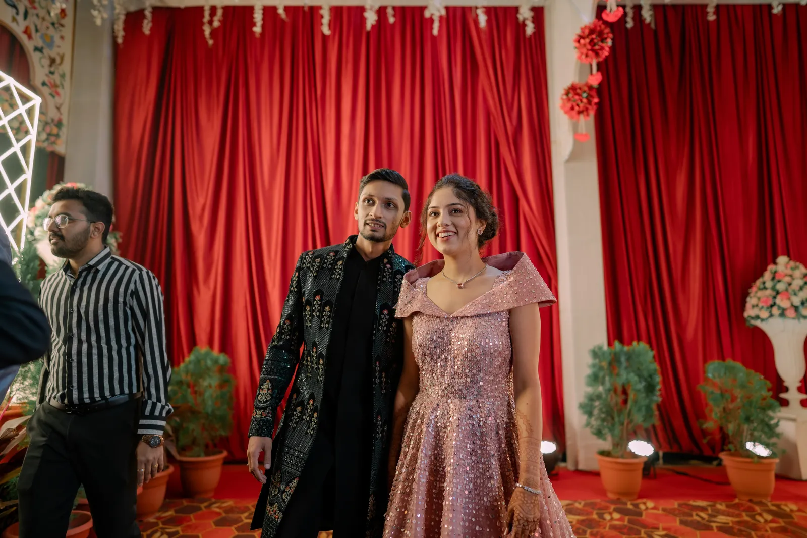 Editorial destination wedding couple portrait by Nikhil Bhitre in Alibaug